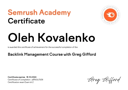  Backlink Management Course with Greg Gifford