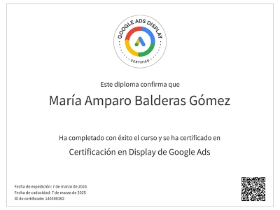 Certificación en Display de Google Ads