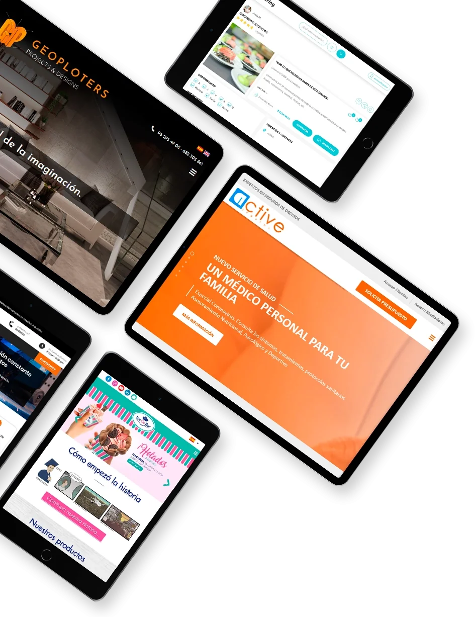 Versiones responsive para todas nuestras webs Proyectos de diseño realizados por Edina