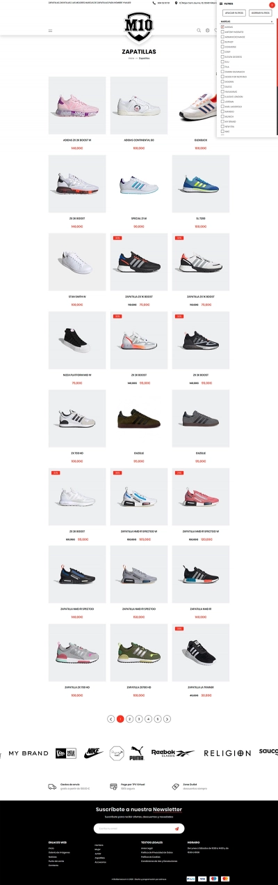 Desarrollo de la tienda online a medida M10 Villarreal