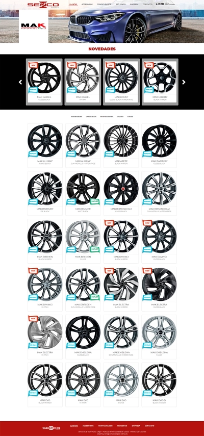 Sitio web corporativo para empresa valenciana Senco