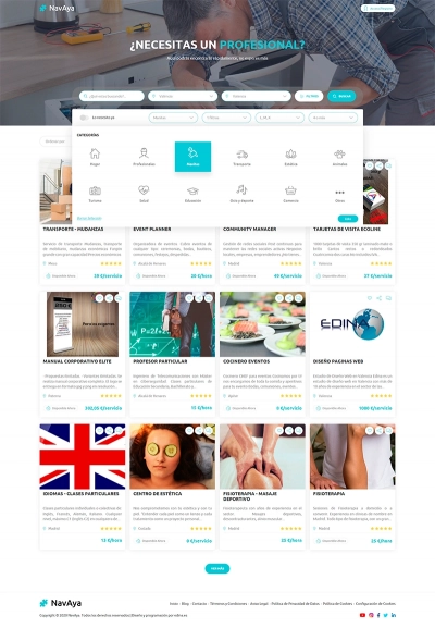 Desarrollo de portal clasificado Oferingapp.com 