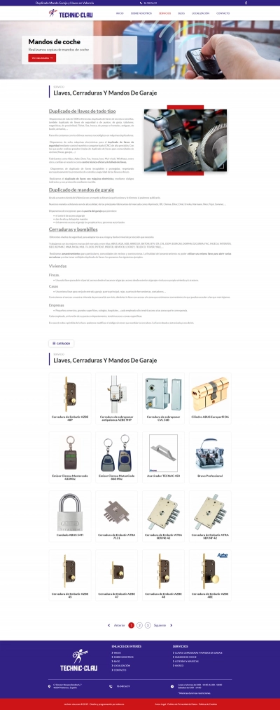 Web corporativa para Technic-Clau