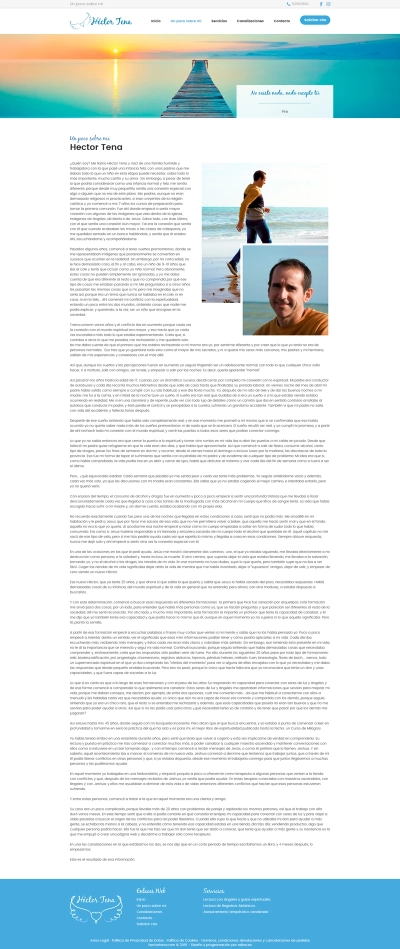 Diseño web para sitio corporativo de Héctor Tena