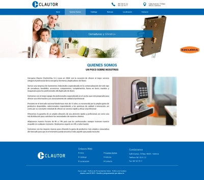 Web corporativa para Clautor
