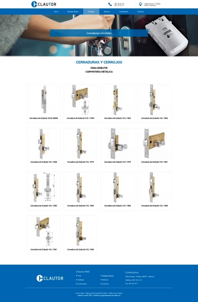 Web corporativa para Clautor