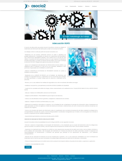 Web corporativa para Asocia2 Consultores
