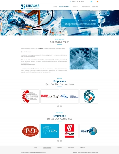 Web corporativa para Enkross