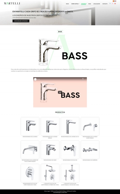 Página web corporativa para Martelli Disegno