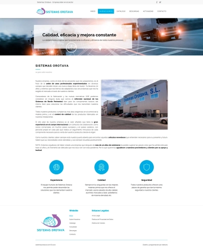 Web corporativa para Sistemas Orotava