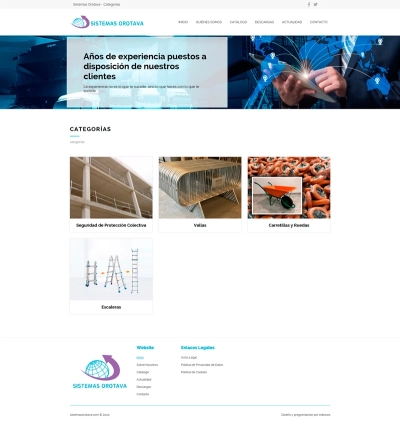 Web corporativa para Sistemas Orotava
