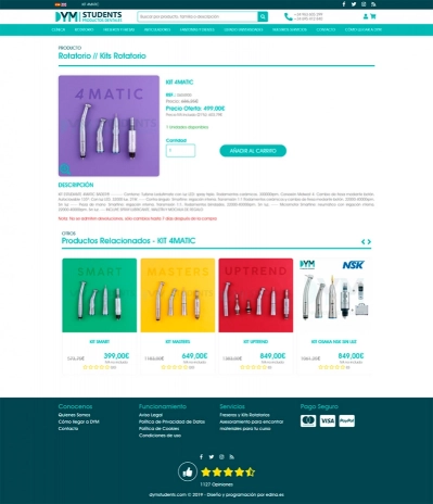 Tienda online nueva para DYM Dental