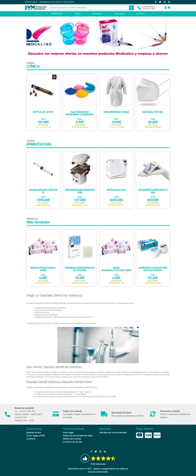 Tienda online nueva para DYM Dental