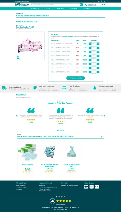 Tienda online nueva para DYM Dental