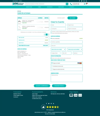 Tienda online nueva para DYM Dental