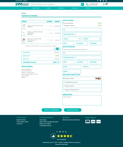 Tienda online nueva para DYM Dental