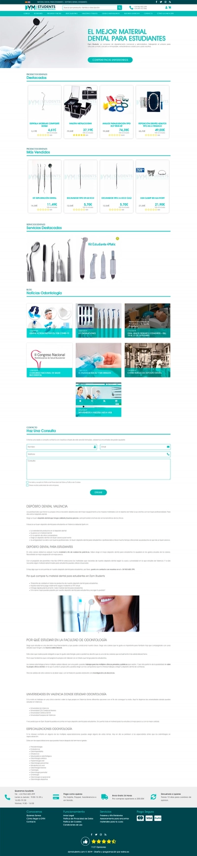 Tienda online nueva para DYM Dental