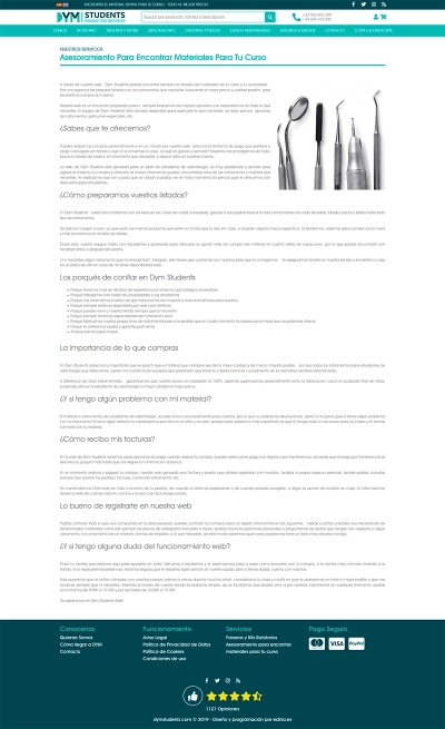 Tienda online nueva para DYM Dental