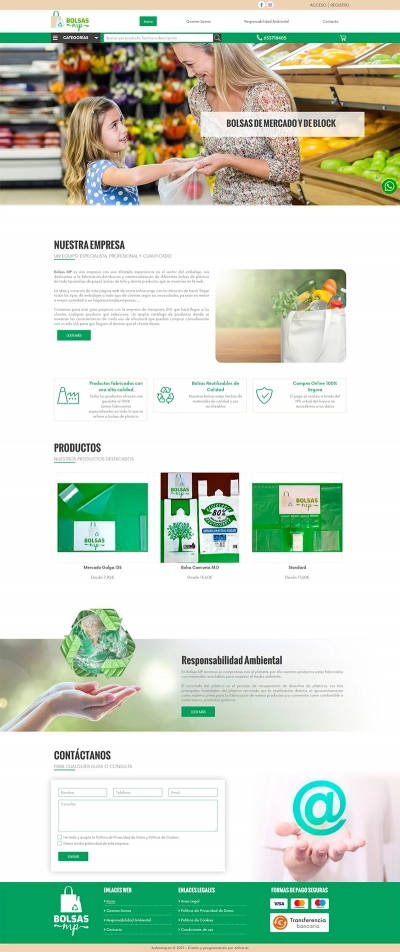 Tienda online para Bolsas MP