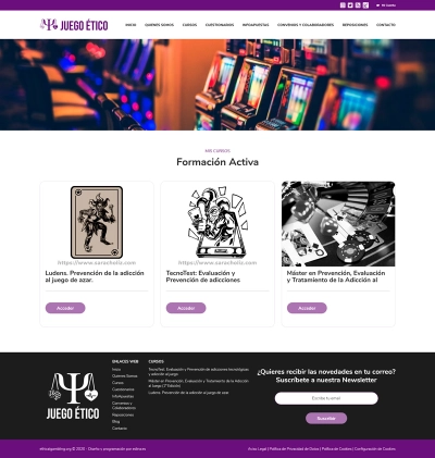 Web a medida para universidad de Valencia