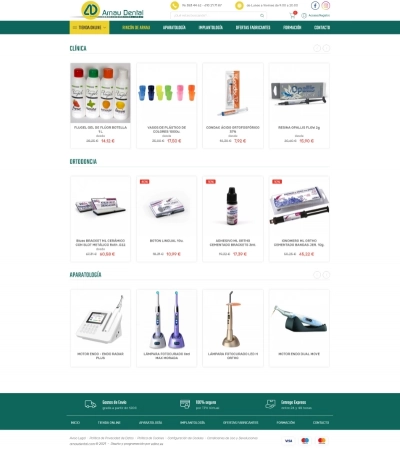 Tienda online para Arnau Dental