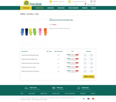 Tienda online para Arnau Dental