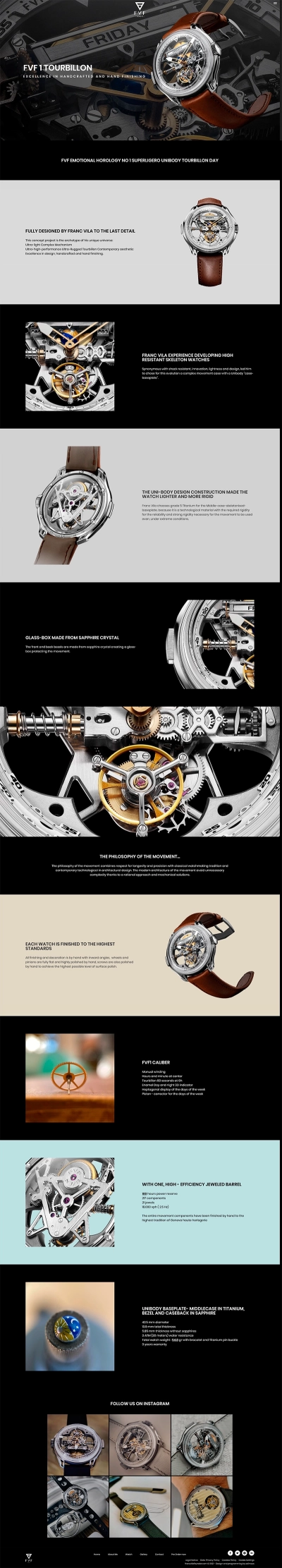 Sitio web corporativo para Franc Vila Founder