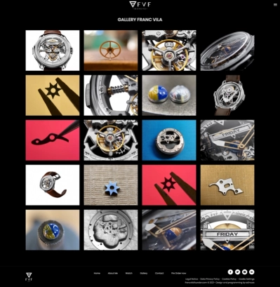 Sitio web corporativo para Franc Vila Founder