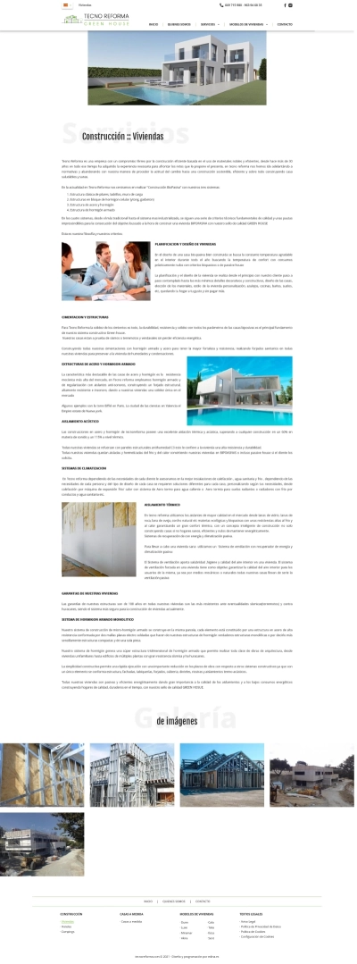 Desarrollo web para Tecnoreforma