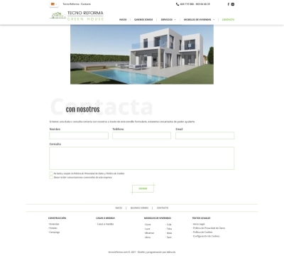 Desarrollo web para Tecnoreforma