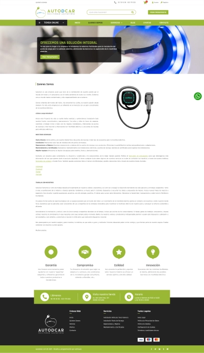 Diseño de tienda online Puntosrecargavalencia