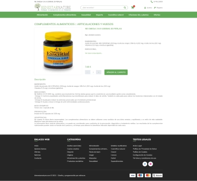 Tienda online para Bienestar Nature