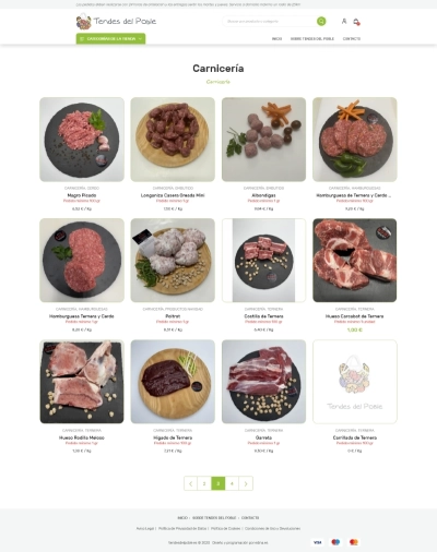 Desarrollo web para fruteria online Frutas