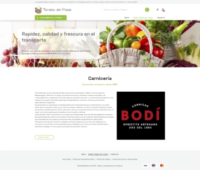 Desarrollo web para fruteria online Frutas