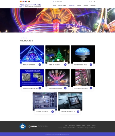 Actualización del diseño de sitio web Jumpmatic Restyle