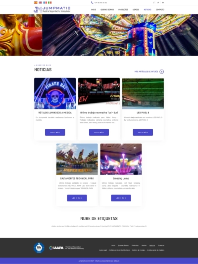 Actualización del diseño de sitio web Jumpmatic Restyle