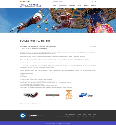 Actualización del diseño de sitio web Jumpmatic Restyle