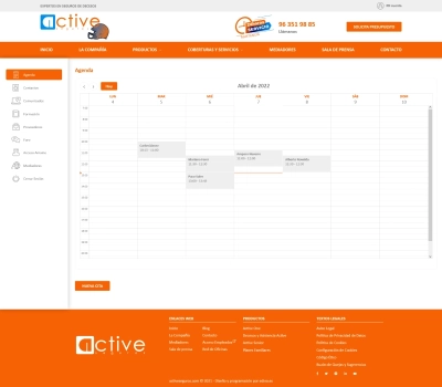 Intranet corporativa para Active Seguros