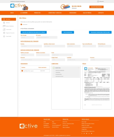 Intranet corporativa para Active Seguros
