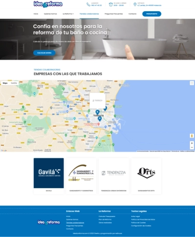 Web corporativa para Idea tu Reforma
