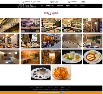 Diseño web corporativo para restaurante Birlibirloque