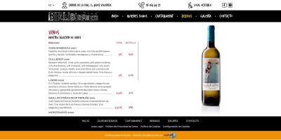 Diseño web corporativo para restaurante Birlibirloque