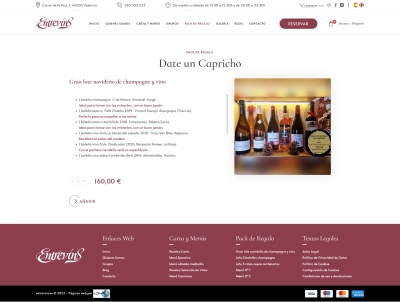 Desarrollo web para restaurante con estrella Michelin Entrevins