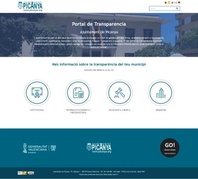 Portal de transparència de ayuntamiento de Picanya