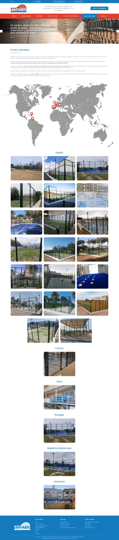 Proyecto Web Corporativa para PadelFan Valencia