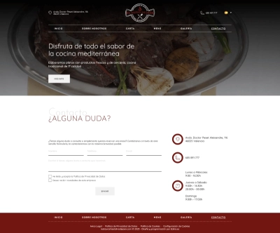 Web Corporativa para el Restaurante El Olivo de Jaén