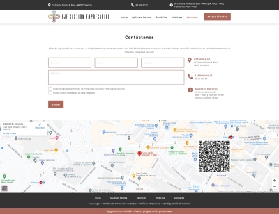 Creación web para Eje Gestión Empresarial