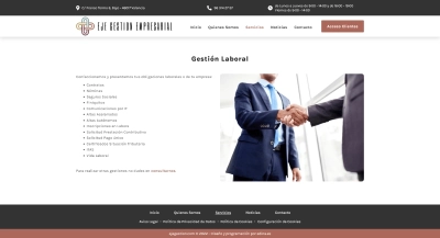 Creación web para Eje Gestión Empresarial