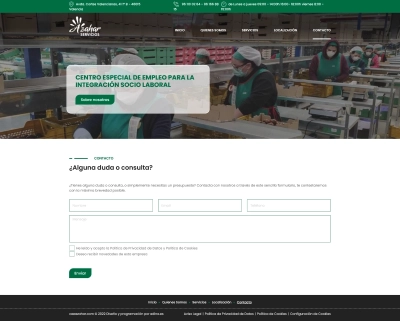 Web Corporativa para Centro de Empleo de Integración Azahar