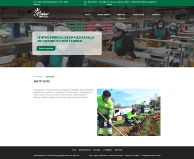 Web Corporativa para Centro de Empleo de Integración Azahar